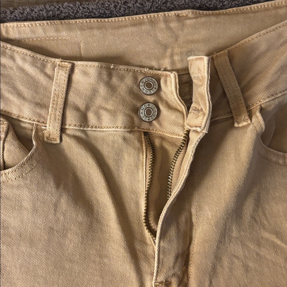 Sidefeel Beige High-Waist Jeans - Picture 3 of 5